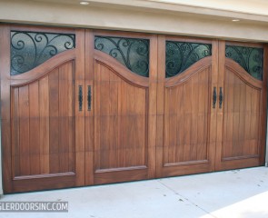 Mediterranean Old World Wood Garage Doors - Ziegler Doors, Inc.