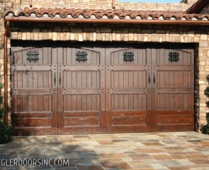 Tuscan Old World Wood Garage Doors - Ziegler Doors, Inc.